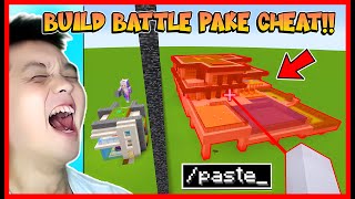 PRANK MOMON PAKE CHEAT COPY PASTE DI BUILD BATTLE MINECRAFT  Feat sapipurba [upl. by Attelrac]