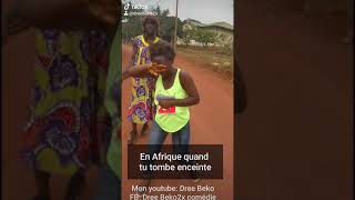 Quand une fille tombe enceinte en Afrique😅😆  Dree Beko2x comédie [upl. by Junji]