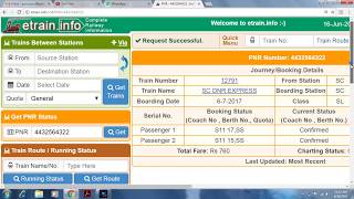 How to check PNR Status of train ticket [upl. by Merari]