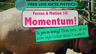 IGCSE Physics Forces and Motion 10 Momentum [upl. by Amalle]