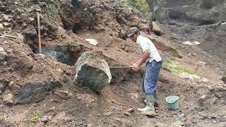 strong grandpa crushing boulders again [upl. by Ardnic]