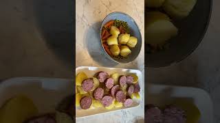 Saucisse de Morteau avec pommes de terre à la vapeur et pourquoi pas une jardinière de légumes 😘 [upl. by Danelle]