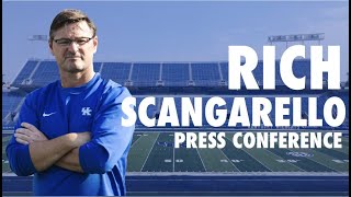 Rich Scangarello talks about offensive veterans and young WR room for Kentucky Football  SEC news [upl. by Eolanda425]