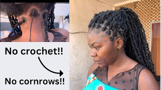 NEW METHOD HOW TO INDIVIDUAL CROCHET WITH NO LOOP individualcrochet crochethairstyles fauxlocs [upl. by Yonita]