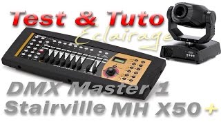 Test tuto Stairville MH X50 français [upl. by Elleinad]