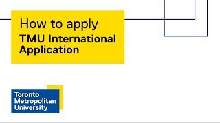 How to apply TMU International Application [upl. by Nyloj]