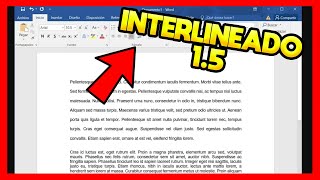 ✅PONER INTERLINEADO 15 EN WORD [upl. by Rolan338]