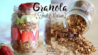 Comment faire son Granola maison  طريقة سهلة لعمل جرانولا صحية في المنزل [upl. by Ibrab470]