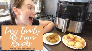 EASY FAMILY AIR FRYER RECIPES  WHAT TO MAKE IN YOUR AIR FRYER  PROSCENIC T21 REVIEW [upl. by Kieryt975]