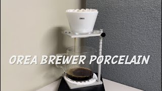 241009 OREA Brewer Porcelain＋ポータブルコーヒースタンド [upl. by Yeclehc]