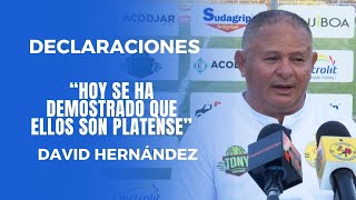 “Hoy se ha demostrado que ellos son platense” David Hernández  Platense 20 Metapán  Apertura 2024 [upl. by Ocsicnarf]