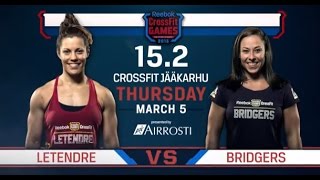 CrossFit Open 152 LETENDRE vs BRIDGERS [upl. by Howe441]