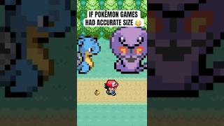 If Pokemon games were accurate size 😳 pokemon shorts [upl. by Favrot]