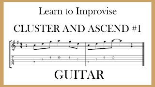 CLUSTER AND ASCEND  1  GUITAR [upl. by Malkin215]