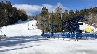 Blue Chair  Ski Vorlage  Poma Double Chairlift [upl. by Nyllewell453]