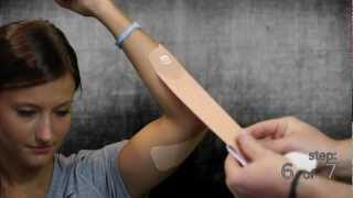 Elbow Taping Instructions using StrengthTape Kinesiology Tape [upl. by Benkley993]