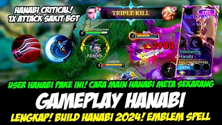 CARA MAIN HANABI META SEKARANG  HANABI IMMUNE❗BUILD HANABI TERSAKIT 2024❗GAMEPLAY HANABI TOP GLOBAL [upl. by Philina]