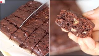 Easy Brownie Recipe No SugarNo Maida How To Make Brownie At Home  Skinny Recipes [upl. by Lilla]