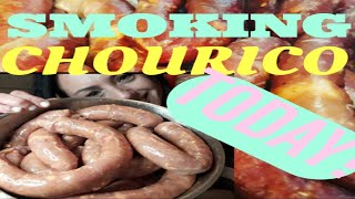 How to Smoke Spicy Portuguese Chourico Sausage [upl. by Motteo]