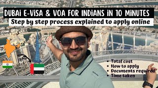 Dubai Tourist visa process for Indians explained in 10 minutes  Step by step [upl. by Ramas13]