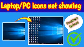 icons disappeared from desktop windows 10  WaqasPerdesi01 viralvideo WaqasPerdesi01 youtube [upl. by Suoirad247]