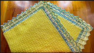 Crochet Baby Blanket quotOdinquot COPERTA PER BAMBINI ALLUNCINETTO COBIJA PARA BEBE TEJIDA ODINO [upl. by Boeschen334]