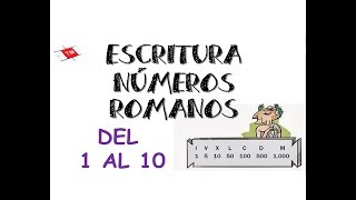 numeros romanos 1 al 10 [upl. by Marlie]