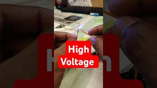 High Voltage 3 lakh voltage generator experiment craftideas [upl. by Pachton494]