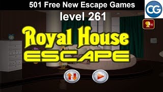 Walkthrough 501 Free New Escape Games level 261  Royal house escape  Complete Game [upl. by Assedo419]