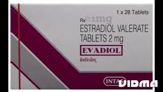 evadiol tablet  estradiol valerate tablet 2mg in hindi   evadiol tablet uses in hindi estradiol [upl. by Lardner514]