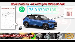 REPARO DO ABS NISSAN KICKS Codigo Erro C1110  C1111 WHATS 5575997067135 [upl. by Eden]