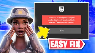 How To Fix Epic Games quotthere was an error processing the credentials from the external login systemquot [upl. by Anitserp778]