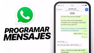 Como Programar Mensajes de WhatsApp en iPhone [upl. by Delaine]