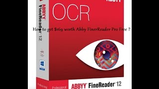 How to get Abbyy FineReader Pro for Free [upl. by Cornel]