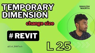 How to Adjust Temporary Dimension Size in Revit  2022 [upl. by Airtap370]