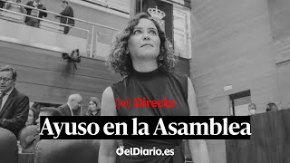 🔴 DIRECTO  AYUSO asiste a la sesión de control en la ASAMBLEA DE MADRID [upl. by Zoara]