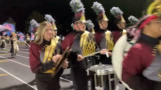 Mt Pleasant Panther Marching Band Circles Stadium After All Bands Night [upl. by Honniball]