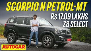 Mahindra Scorpio N Z8 Select review  203hp at Rs 1709 lakh  First Drive  Autocar India [upl. by Dyun340]