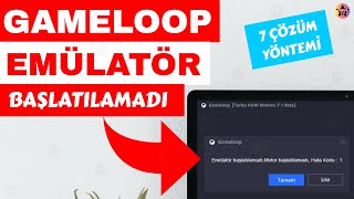 Gameloop Emülatör Başlatılamadı Hatası Çözümü 2024  Gameloop Motor Başlatılamadı Sorunu Hata Kodu 1 [upl. by Seppala203]