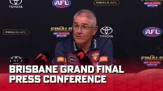 We have to handle this loss well Chris Fagan  AFL Grand Final  Brisbane Press Conference [upl. by Diandra75]