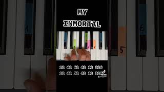 My immortal piano pianino pianotutorial myimmortal [upl. by Rokach]