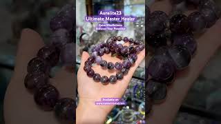 auralite purple stone nature crystal bracelet jewelry jewellery bracelets healingcrystals [upl. by Ledarf]