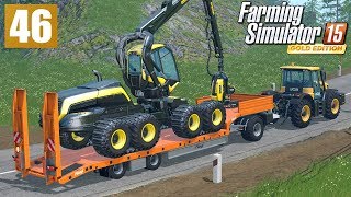 Transport sprzętu leśnego Farming Simulator 15 GOLD 46 gameplay pl [upl. by Dorolice]