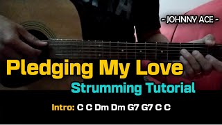 Pledging My Love Easy Strumming Tutorial  Johnny Ace [upl. by Eiaj]