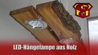 LED Deckenlampe aus Holz  Garagengurus 18 [upl. by Burnett]