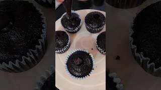 chocolate cup cakes 🍫recipies food cakeshortsvideo viralrecipe foodandfork [upl. by Enairb79]