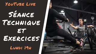 Rameur exercices et technique en DIRECT avec William Laine [upl. by Aileduab117]