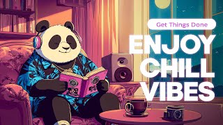 🎧PANDA VIBES  Deep House Escape in the Reading Corner  Music Waves help the mind concentrate 🐼 [upl. by Efinnej]