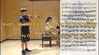 Viotti Violin Concerto No22 in A Minor I Moderato Cadenza by David amp Alard as played by Perlman [upl. by Wichern571]