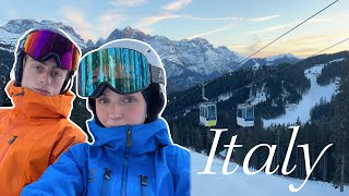 Travel vlog  ski trip in Italy [upl. by Annecorinne986]